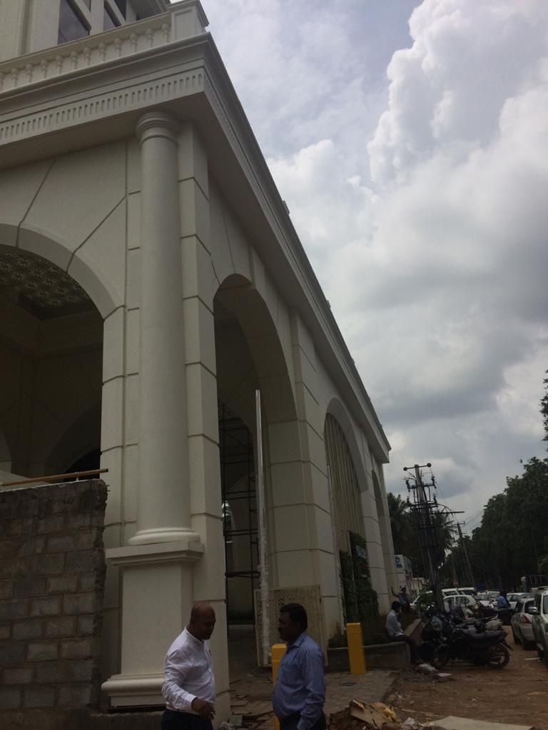 The run of arches along the entrance front — Courtyard by Marriott, Bangalore, Karnataka